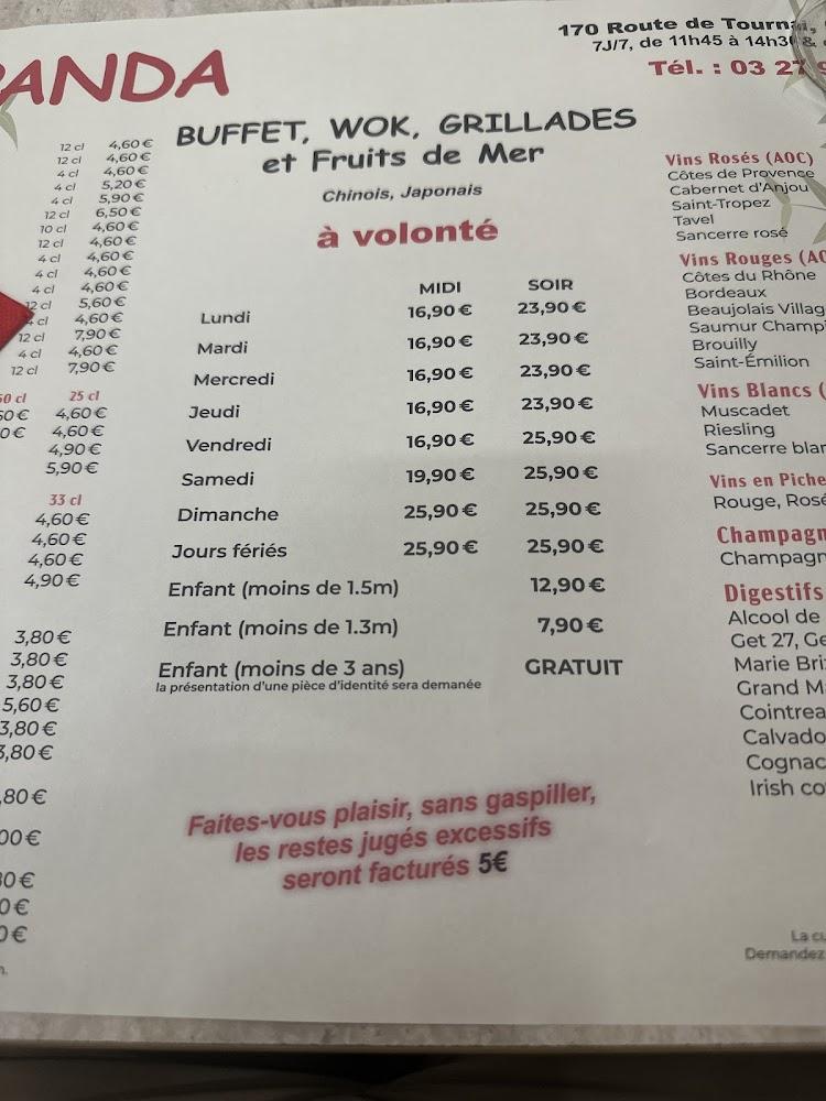 Le Panda - Menu Image 2